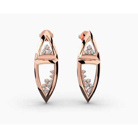 Inca Drop Diamond Earrings