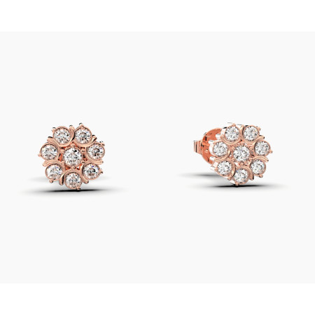 Marvin Flower Cluster Diamond Earrings