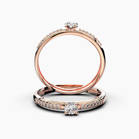 Composite Solitaire Diamond Ring